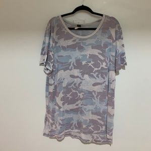 Free People Purple Camo Shirt